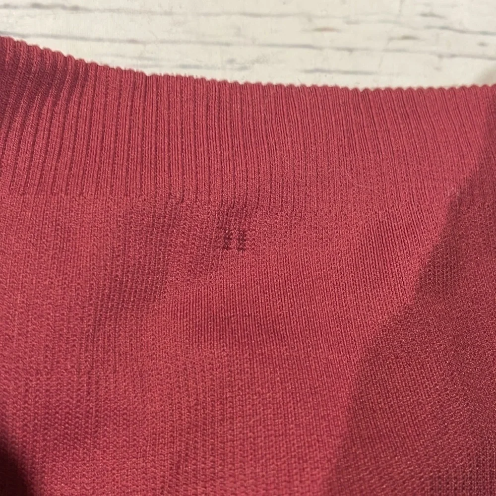 Lululemon Ebb to Street Tight Red WashStone Wash Chianti Leggings